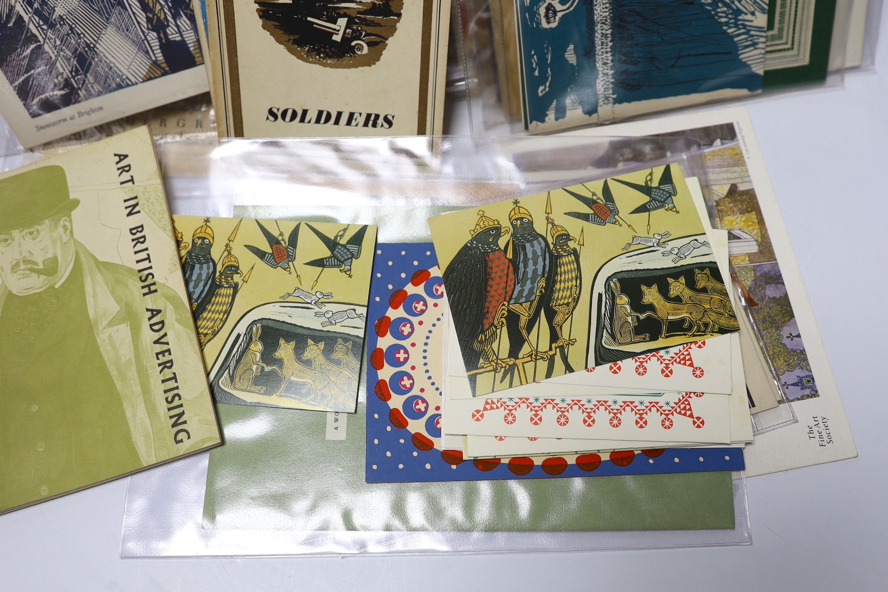 Bawden, Edward - A large collection of booklets, catalogues, periodicals etc., illustrated by, or including illustrations by, Edward Bawden, including:- Serjeant, R.B. - The Arabs, 1947; The Listener and B.B.C. Televisio